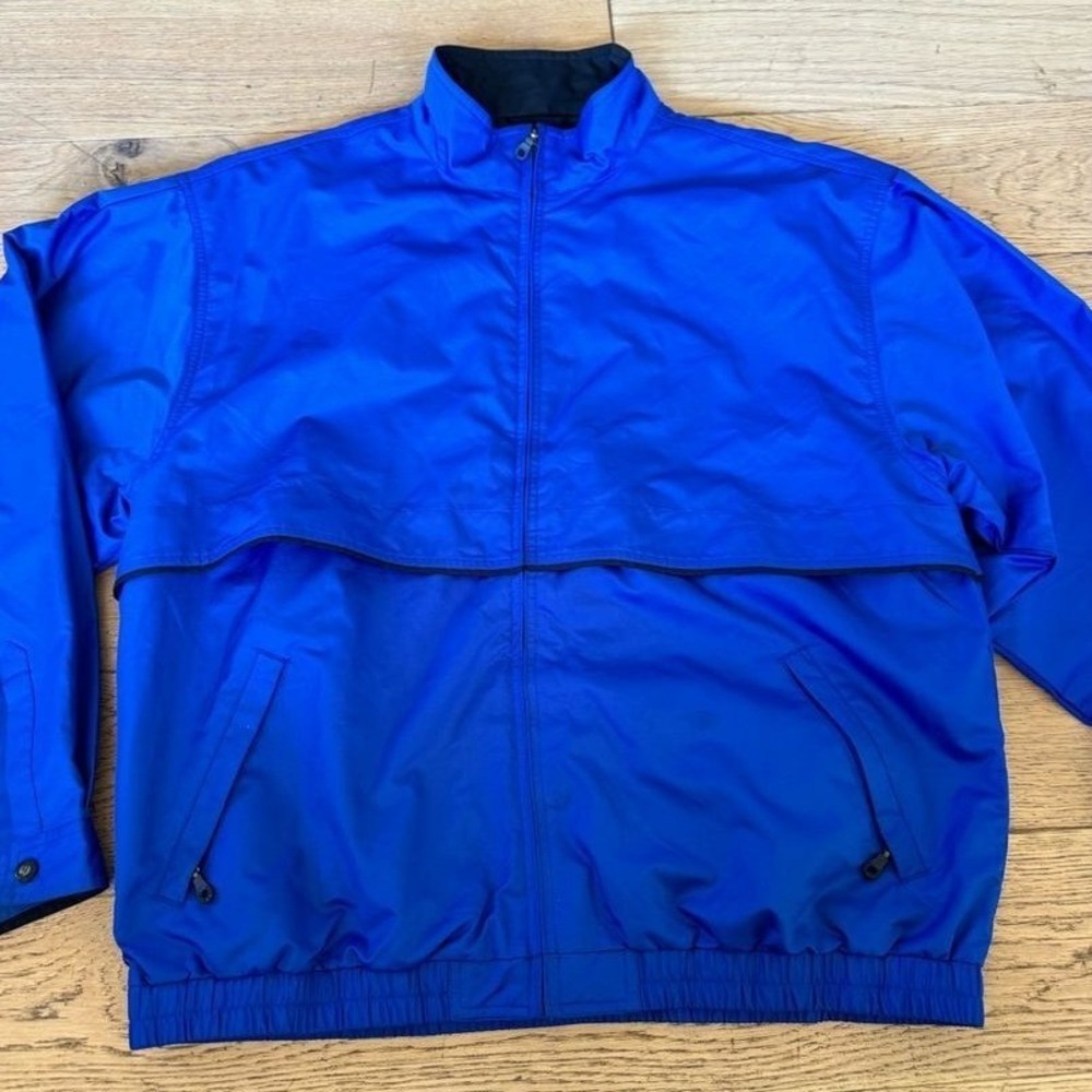 Cutter & Buck XL Blue Windbreaker Jacket Siebel Microsoft Tech Size XL (1365)